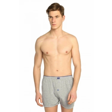 Tutku 0117 Erkek  Penye Düz Boxer