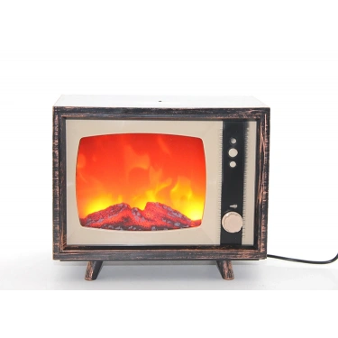 Tv Tasarımlı Ledli Şömine Lamba
