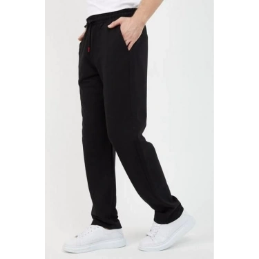 Üç İplik Basic Eşofman Pantolon - Siyah
