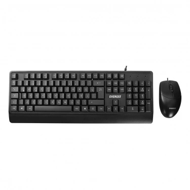Usb Kablolu Klavye - Mouse Set Q Klavye 3D - 1200DPI Mouse