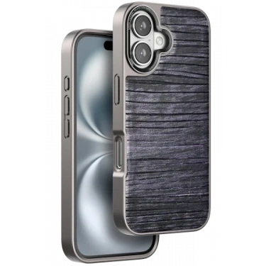 Venco Apple iPhone 16 Wave Kapak - Derin Mor