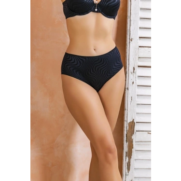 Yüksek Bel Slip Külot Siyah
