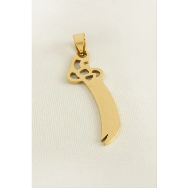 Zülfikar Çelik Kolye Ucu 6 cm