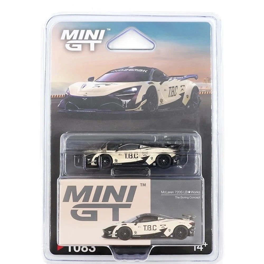 ミニカー MINIGT McLaren720SLBWK&theboringpullback Mini GT 1/64 McLaren 720S LB-Works The Boring Concept - Blister Paket