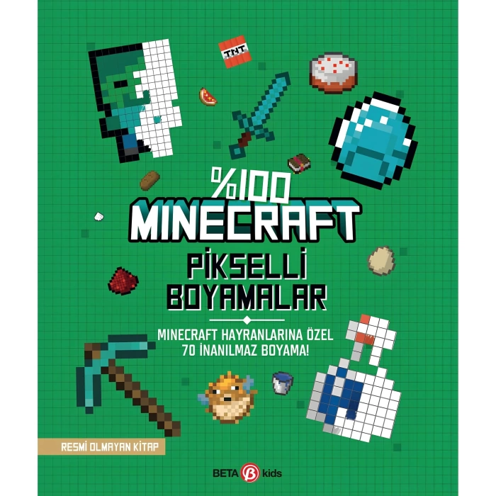 %100 Minecraft Pikselli Boyamalar