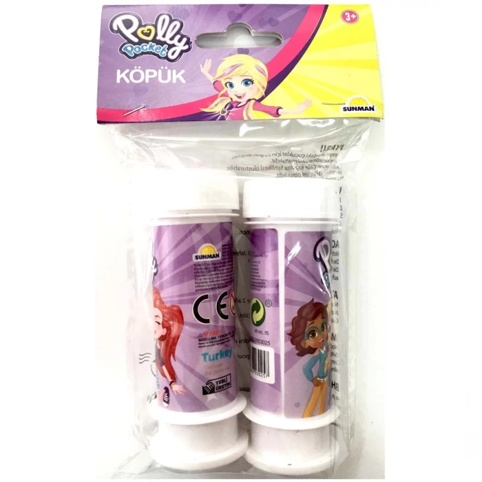 ​​​​​​​Polly Pocket Temalı 2li Köpük Baloncuk