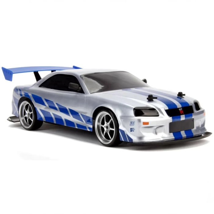 1:10 Fast & Furious Kumandalı Brians Nissan Skyline GT-R Drift Turbo Araba