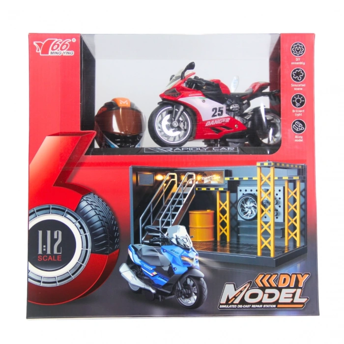 1/12 Motosiklet Ducati PB 3R Sesli ve Işıklı