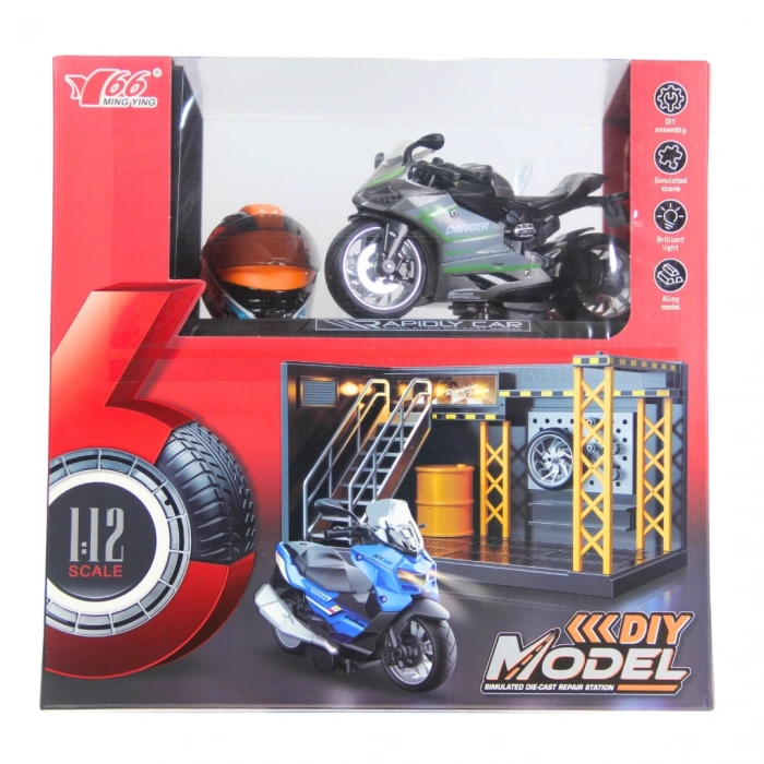 1/12 Motosiklet Ducati PB 3R Sesli ve Işıklı