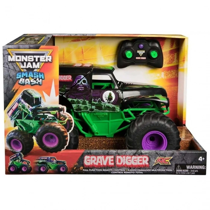 1/15 Monster Jam Smash and Bash Grave Digger Uzaktan Kumandalı Araba