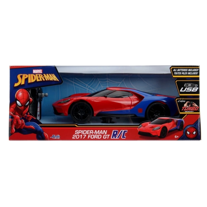 1:16 Jada Toys Ford GT 2017 Spiderman Kumandalı Araba