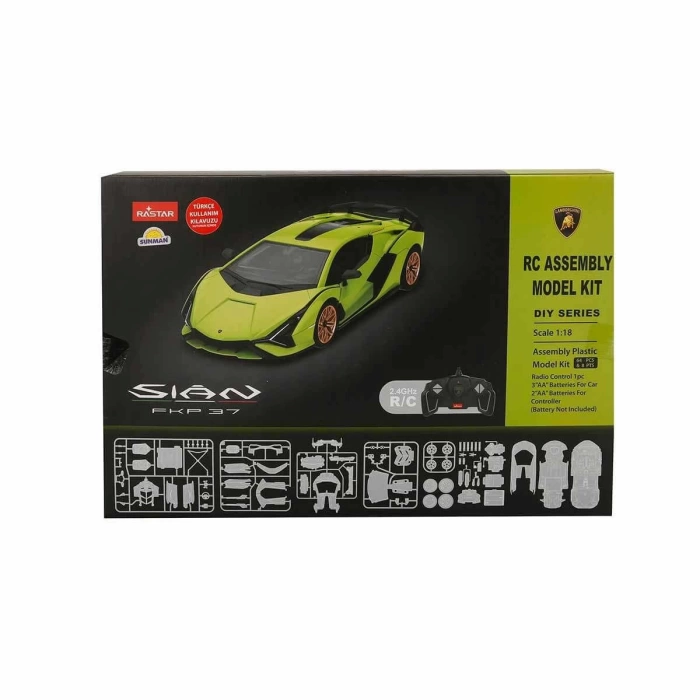 1:18 Lamborghini Sian FKP 37 Uzaktan Kumandalı Model Araç Montaj Kiti