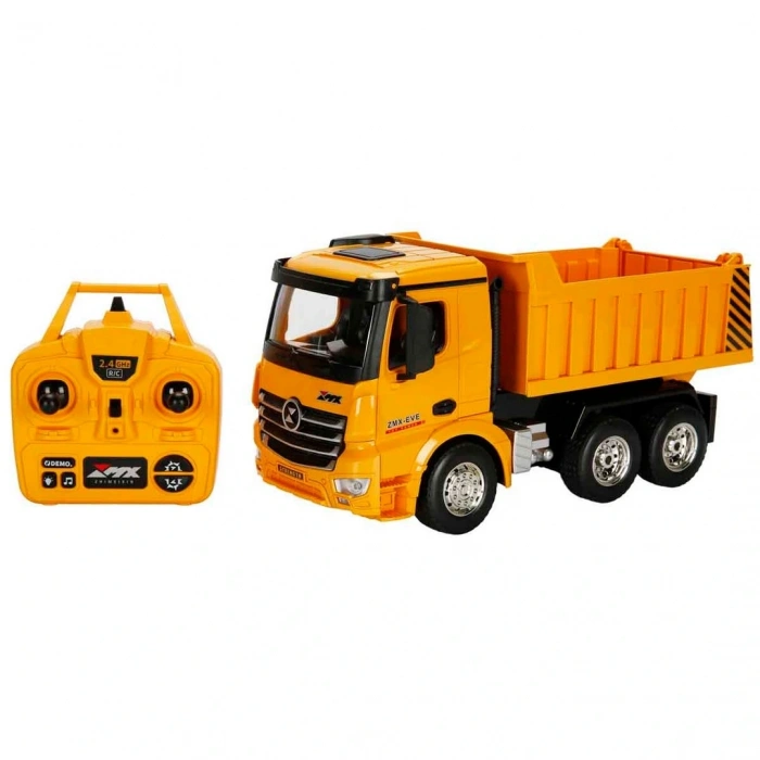 1/18 Uzaktan Kumandalı Sesli ve Işıklı Damperli Kamyon F/F