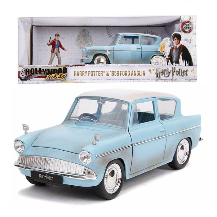 1:24 Harry Potter & 1959 Ford Anglia Model Araba