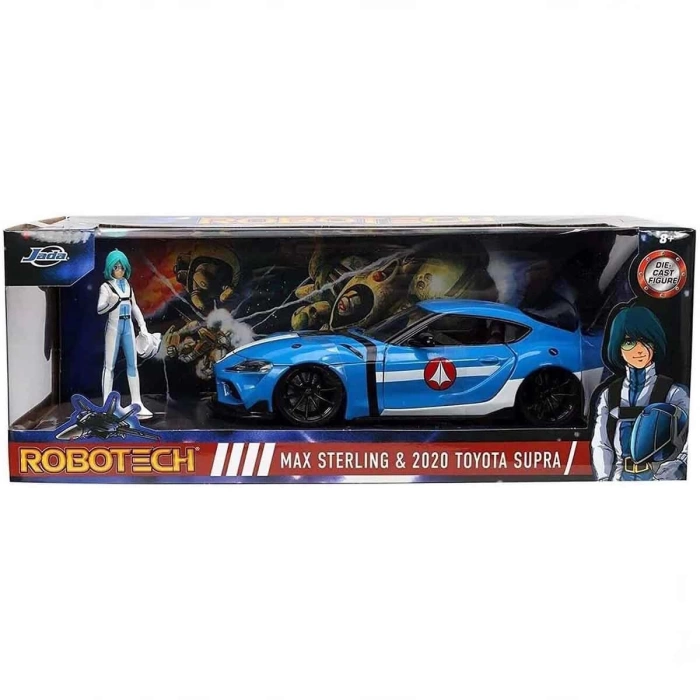 1:24 Jada Robotech M Sterling 20 Toyota Supra Mavi