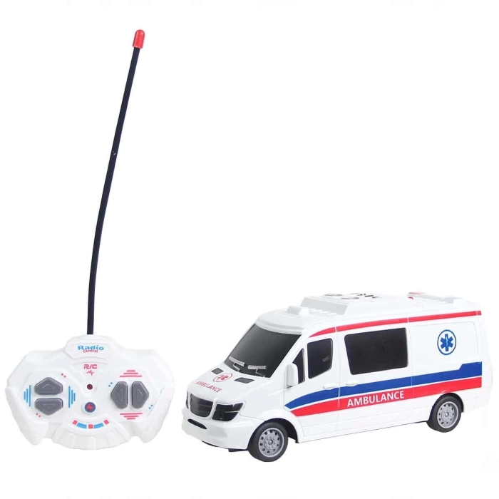 1:32 City Express Kumandalı 27 Mhz Pilli Ambulans