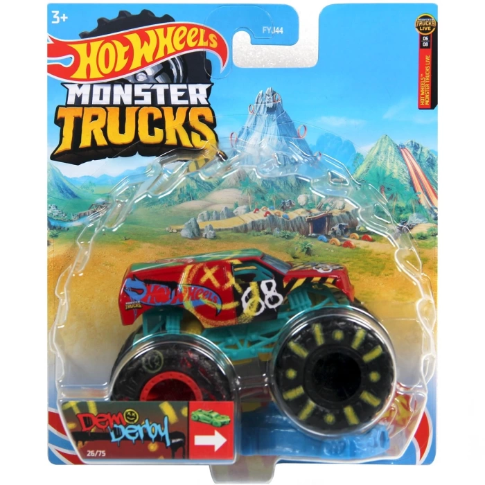 1:64 Hot Wheels Monster Trucks Araba FYJ44