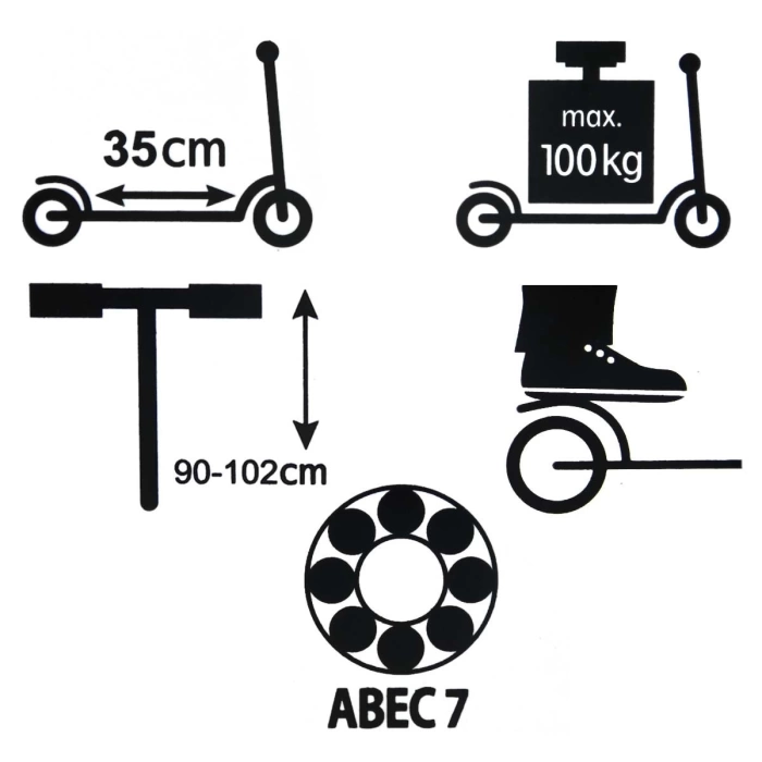 2 Tekerlekli Metal Scooter