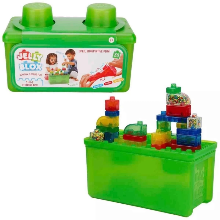2in1 Jelly Blox Saklama Kutulu Blok Seti 30 Parça