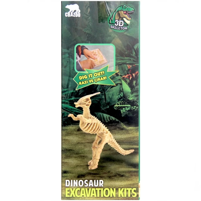 3D Dinozor İskeleti Fosil Kazı Seti