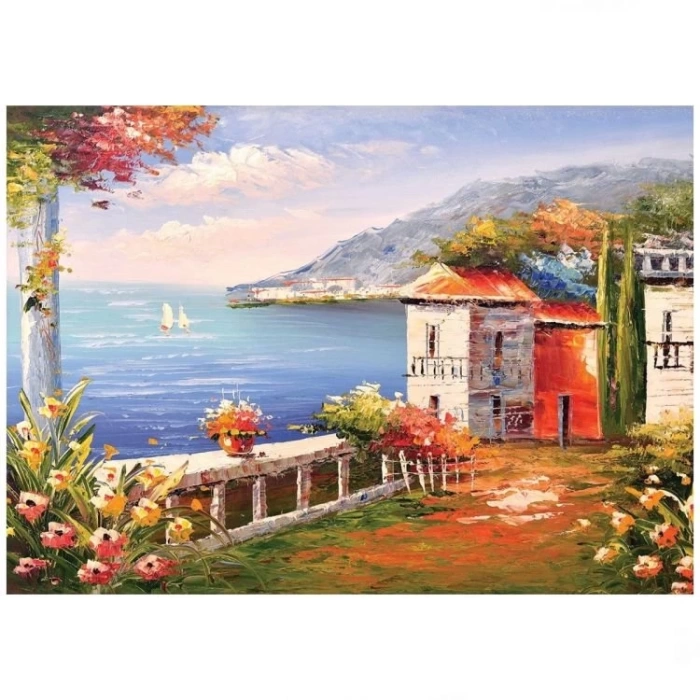 500 Parça Bahçe ve Deniz Puzzle