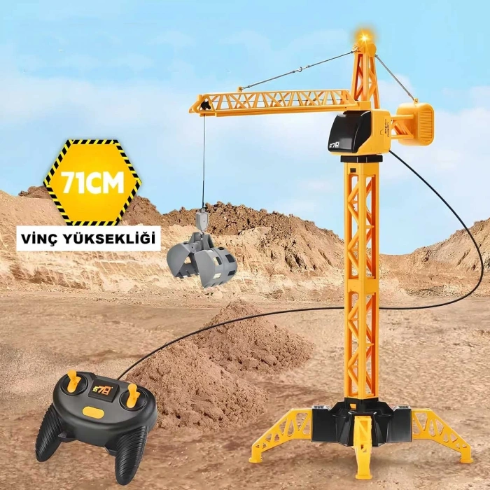 678 Kablo Kumandalı 71 cm Pilli Kule Vinç