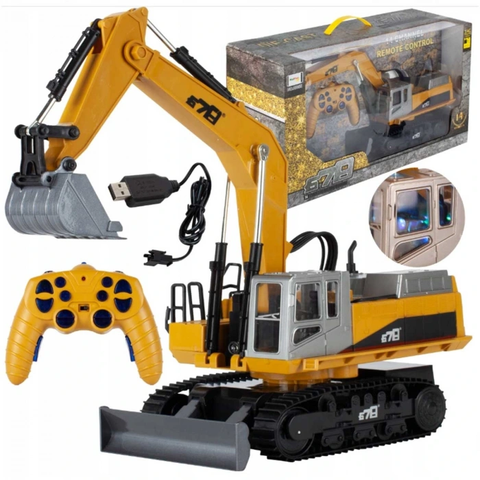 678 Kumandalı 14 Kanal Şarjlı Kepçe