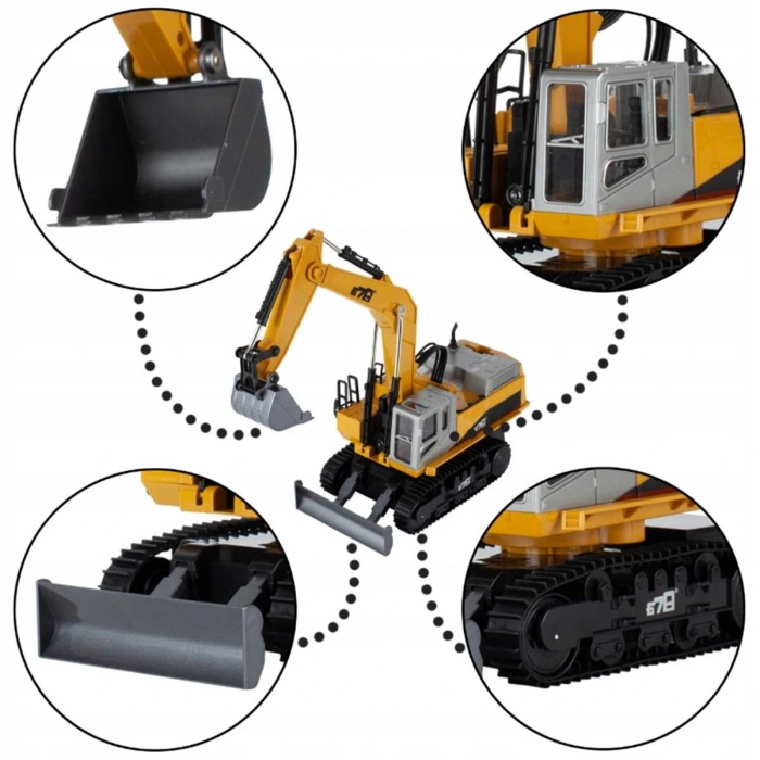 678 Kumandalı 14 Kanal Şarjlı Kepçe