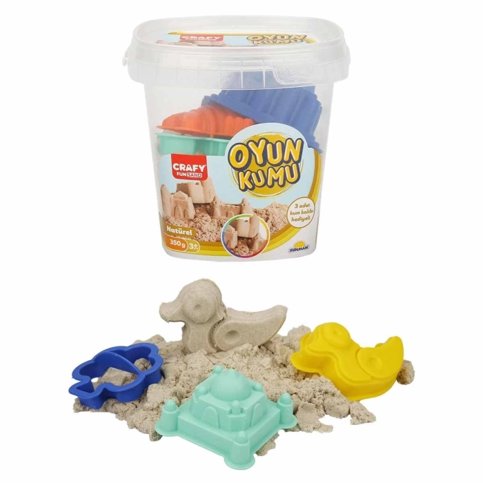 Crafy Oyun Kumu Seti Naturel 350 g