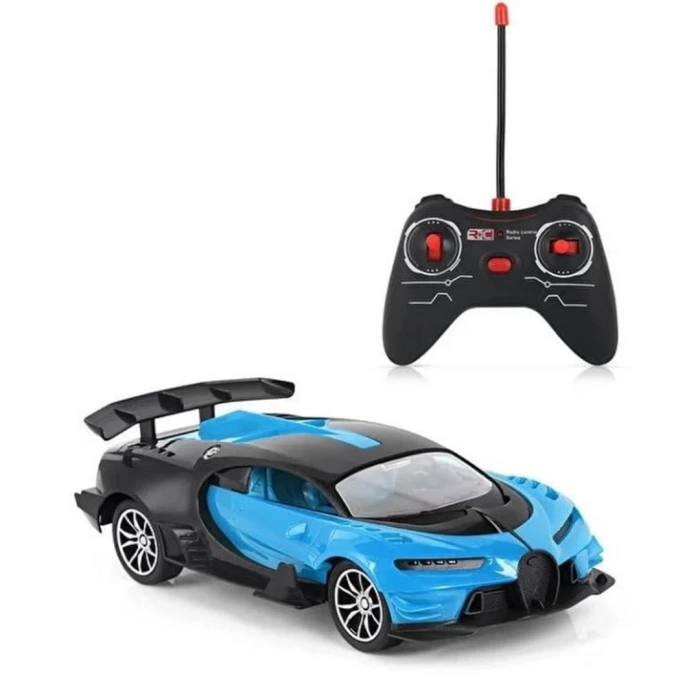 Şarjlı Uzaktan Kumandalı Mavi Bugatti 1:16