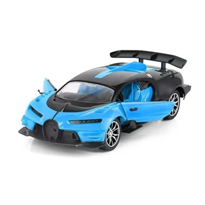 Şarjlı Uzaktan Kumandalı Mavi Bugatti 1:16