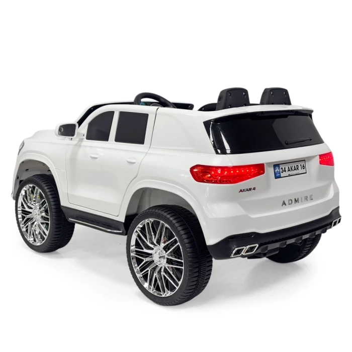 Admire GT Beyaz Uzaktan Kumandalı 4X2 12 VOLT Akülü Araba