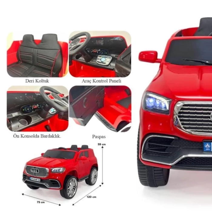 Admire GT Kırmızı Uzaktan Kumandalı 4X2 12 VOLT Akülü Araba