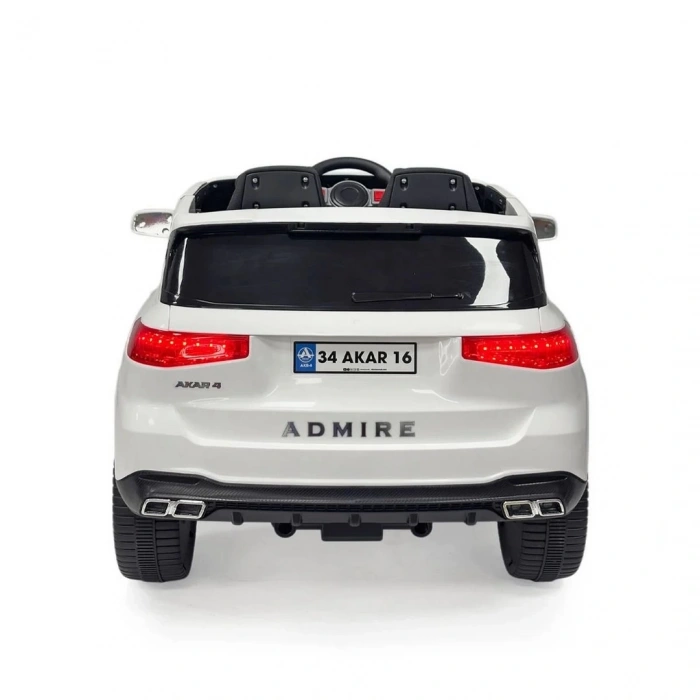 Admire Kumandalı Akülü Araba Beyaz 12 V