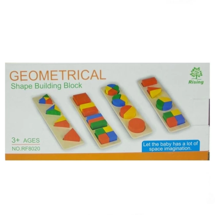 Ahşap Geometri Şekilleri Puzzle