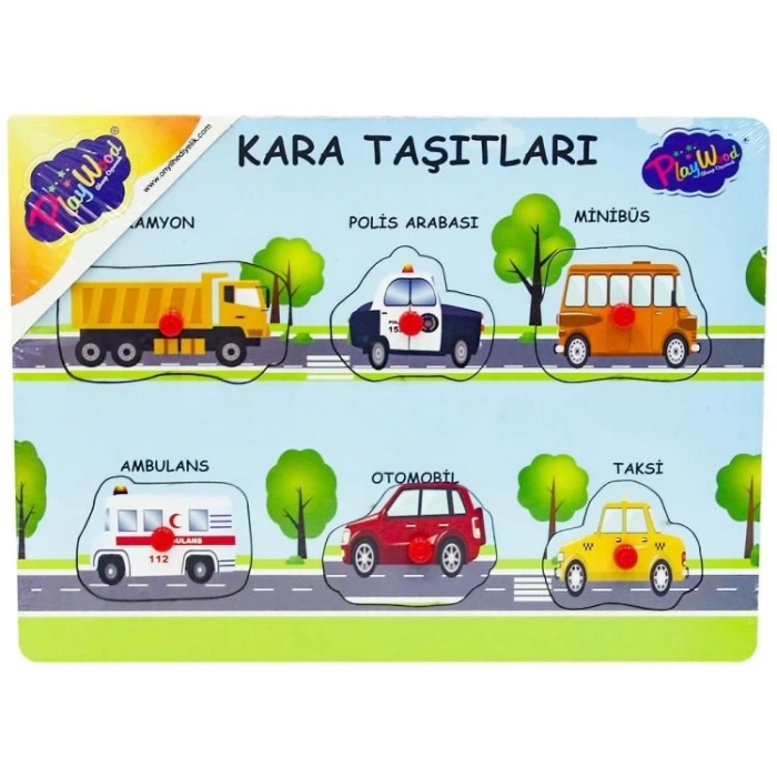 Ahşap Tutmalı Kara ve Hava Taşıtları Puzzle