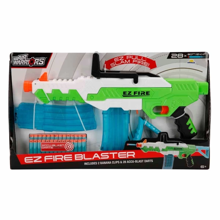 Air Warriors Ez Fire Blaster 28 Mermili Sünger Dart Atan Silah 56 cm