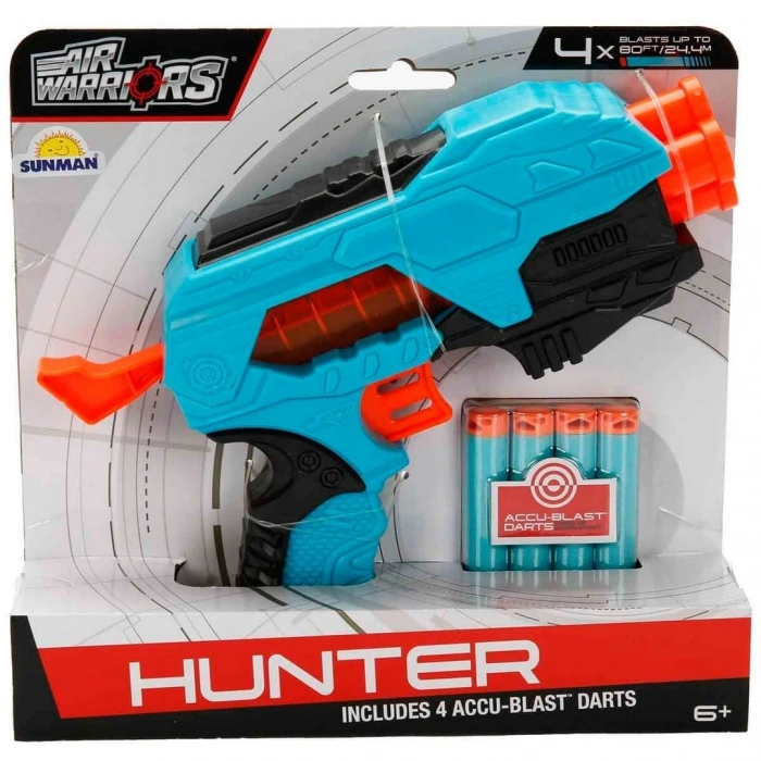 Air Warriors Hunter 4 Mermili Sünger Dart Atan Silah