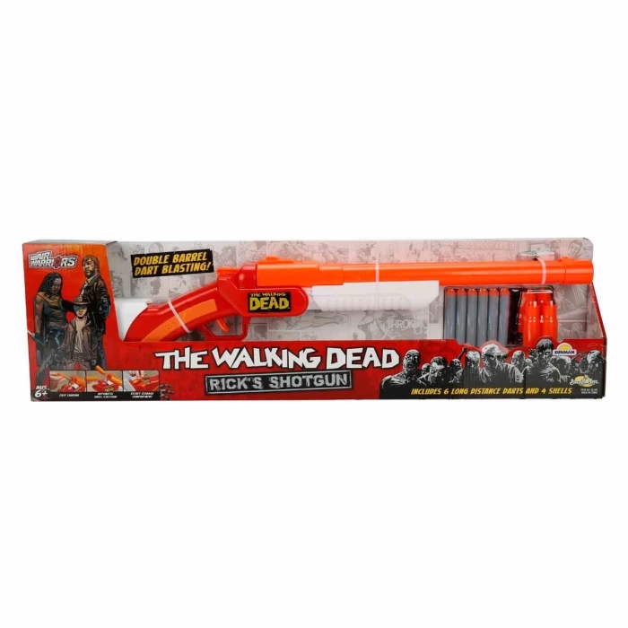 Air Warriors The Walking Dead Rick s Shotgun 6 Mermili Sünger Dart Atan Silah 66 cm