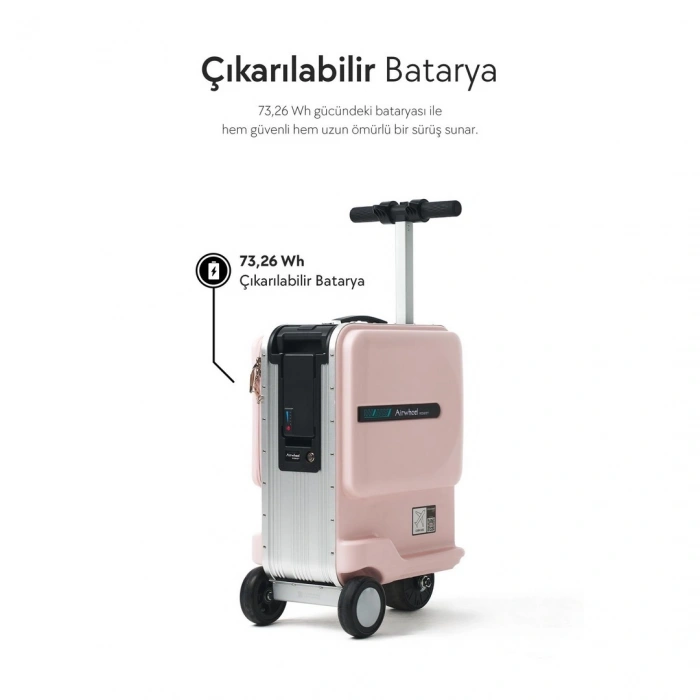 Airwheel Se3 Minit Pembe Seyahat Çantası 74Wh