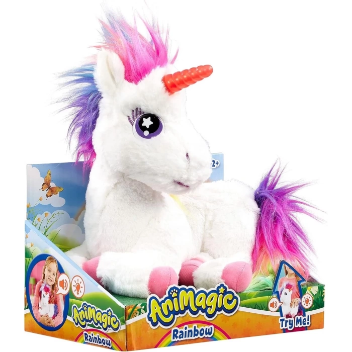 Animagic Parlayan Gökkuşağı Unicorn