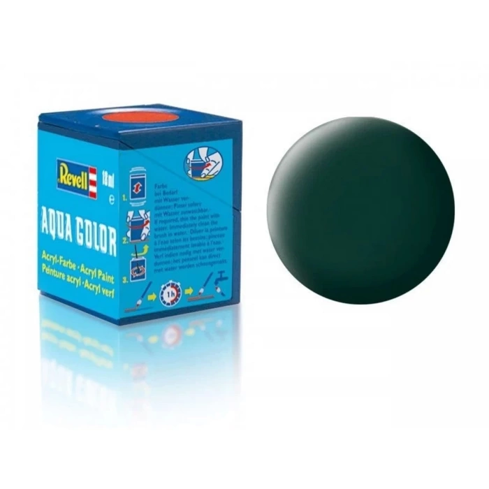 Aqua Color Black Green - Mat Boya- 18 ml