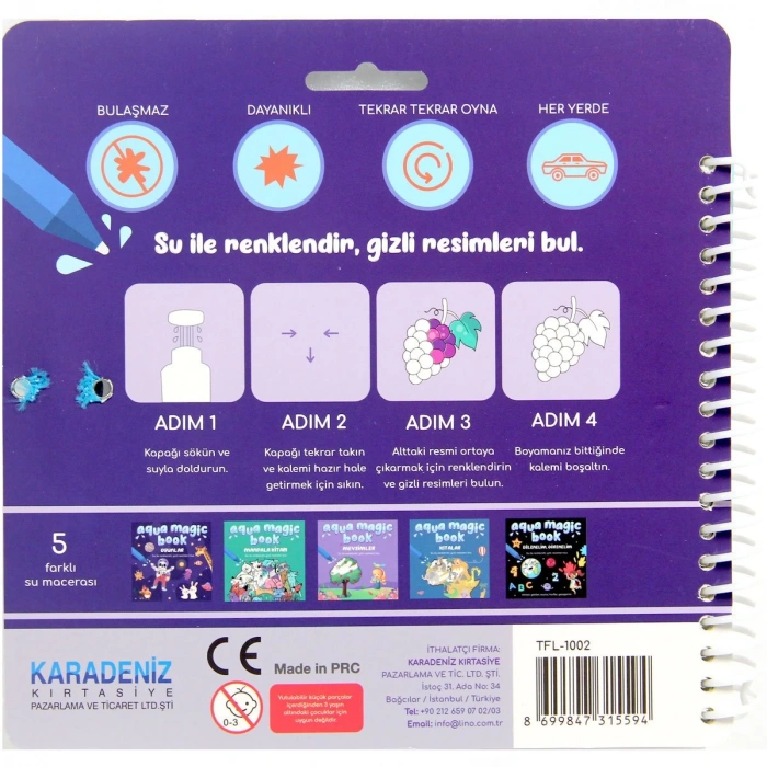 Aqua Magic Oyunlar Sihirli Boyama Kitabı