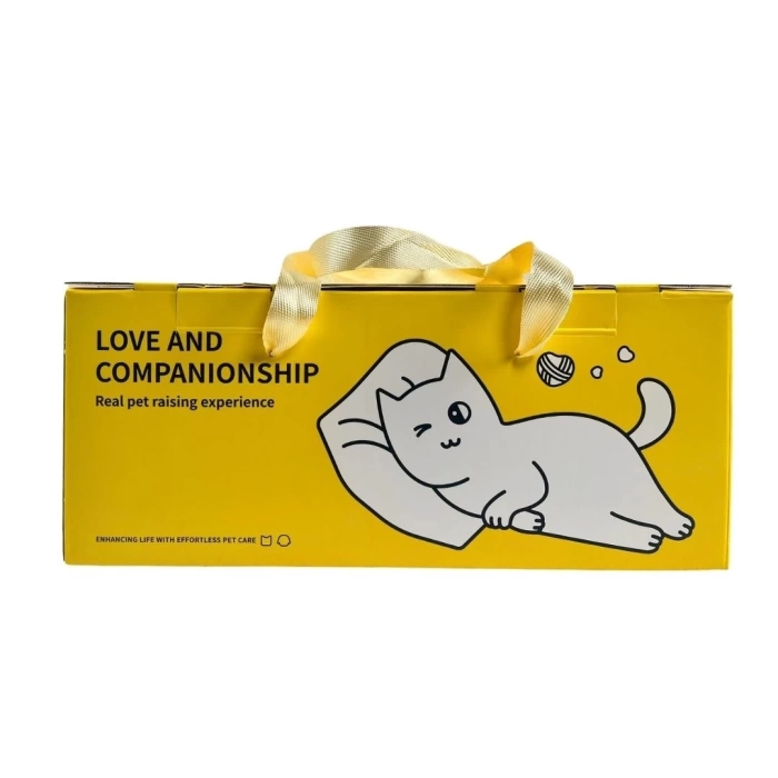 B&D Kedi El Çantası Beyaz