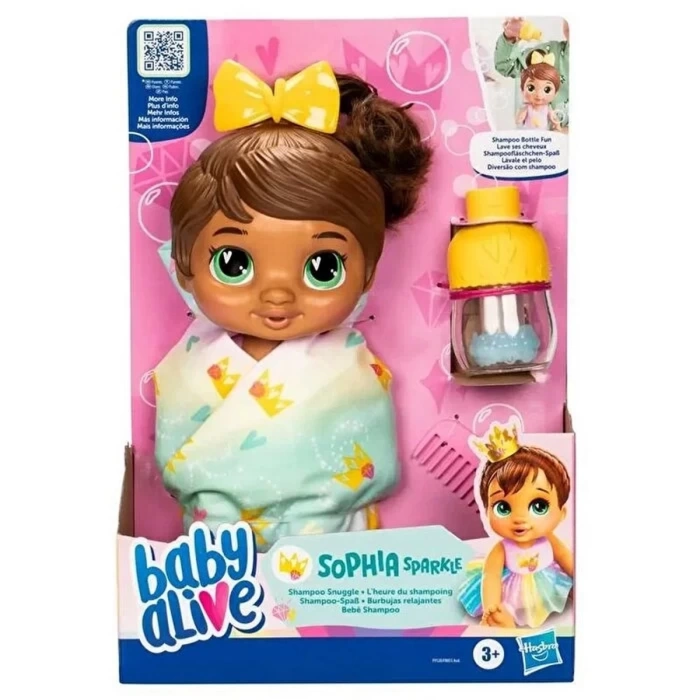 Baby Alive Bebeğimle Şampuan Eğlencesi Esmer F9120