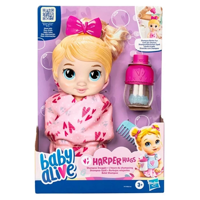 Baby Alive Bebeğimle Şampuan Eğlencesi Sarışın F9119