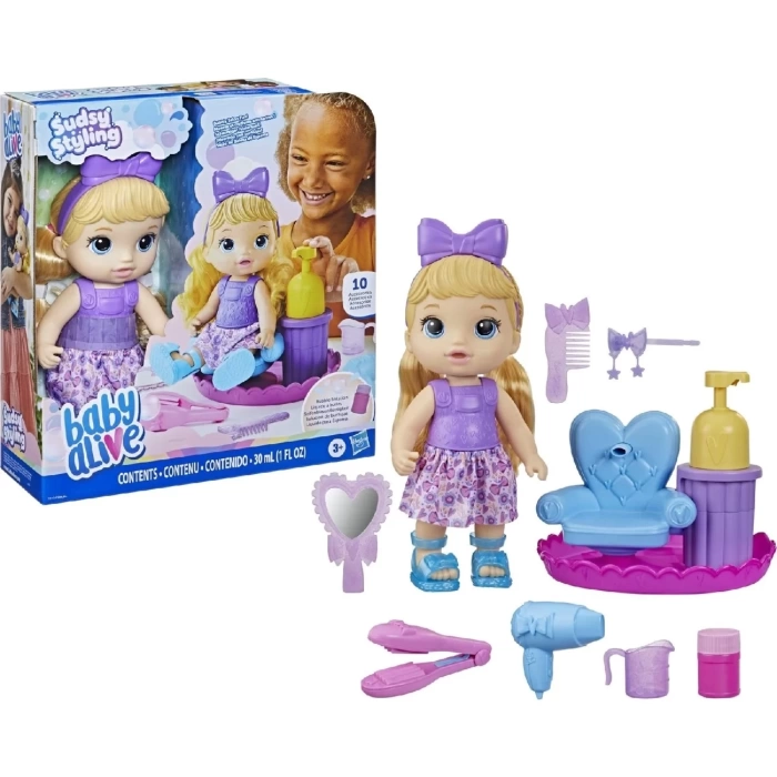 Baby Alive Köpüklü Saç Tasarımı Eğlencesi F5112