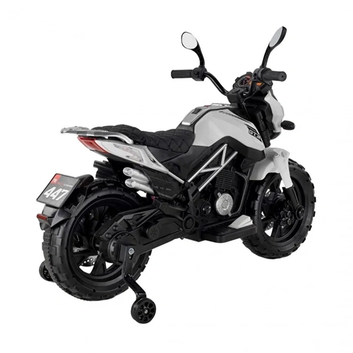 Babyhope 447 Motocross Akülü Motosiklet Beyaz