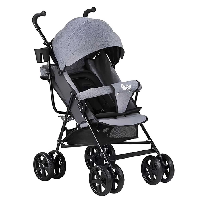 Babyhope SA-7 Baston Puset Bebek Arabası - Kırçıllı Gri