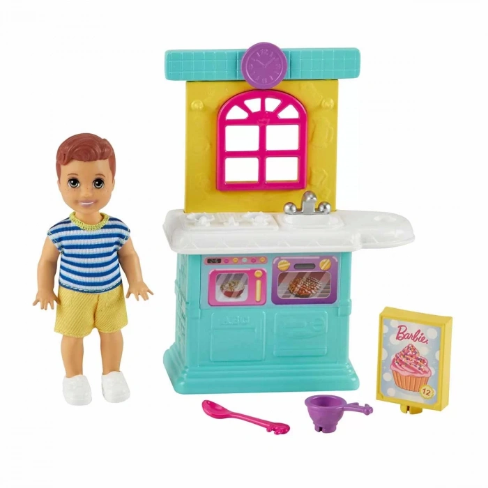 Barbie Bebek Bakıcılığı Oyun Seti FXG94